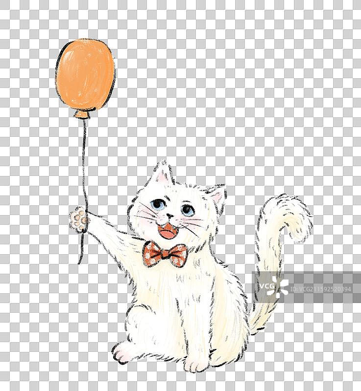 可爱小猫插画图片素材