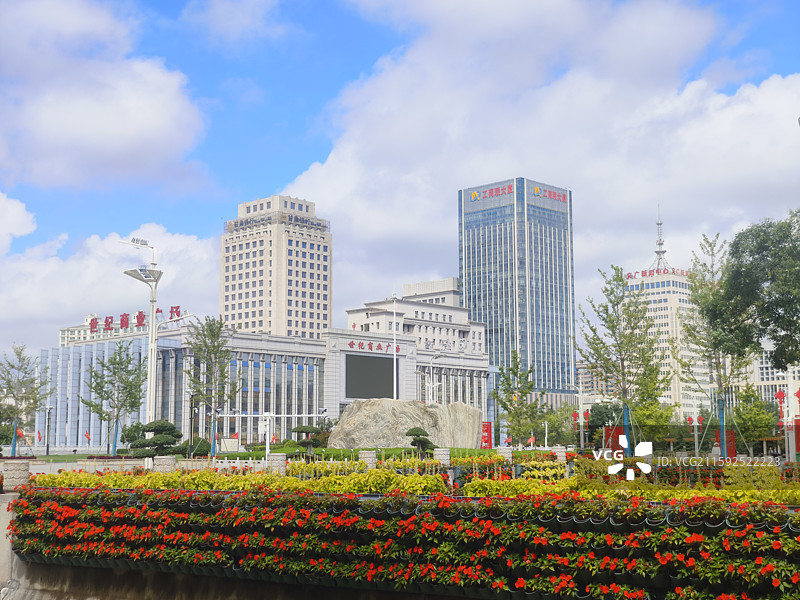 甘肃省平凉市崆峒区绿地广场图片素材