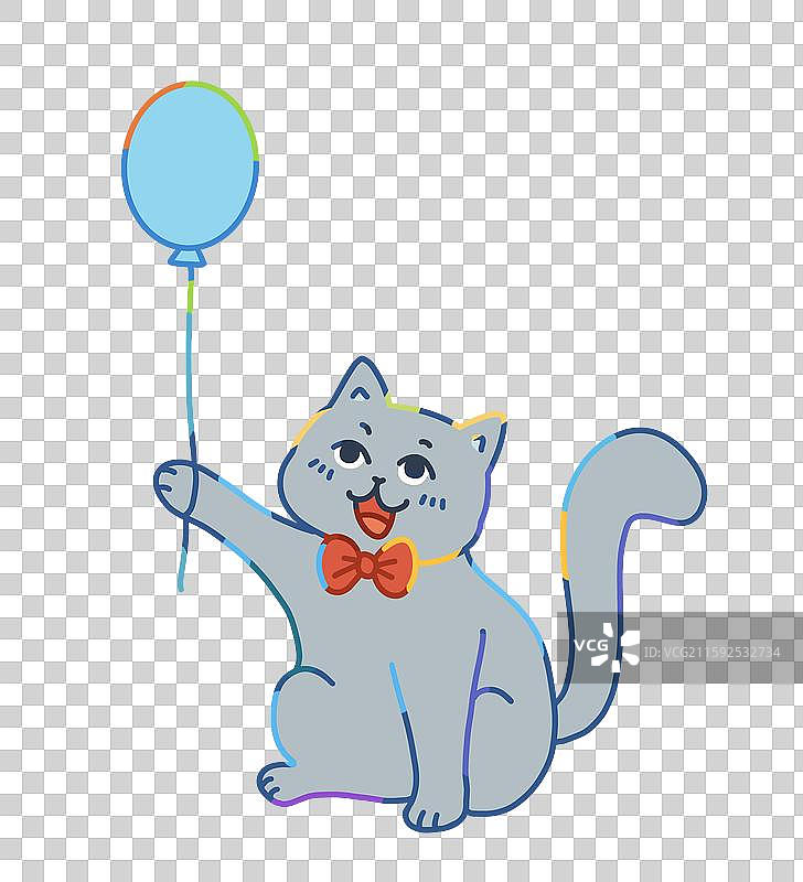 可爱小猫插画图片素材