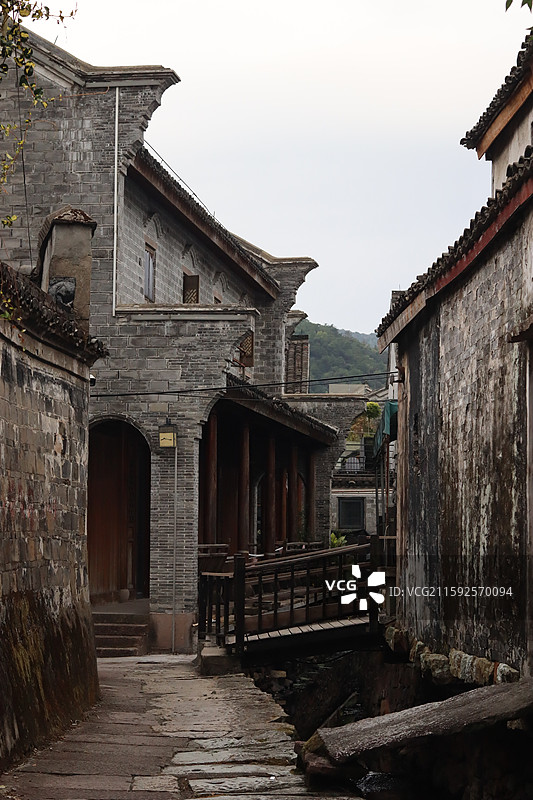 宁波东钱湖韩岭老街图片素材