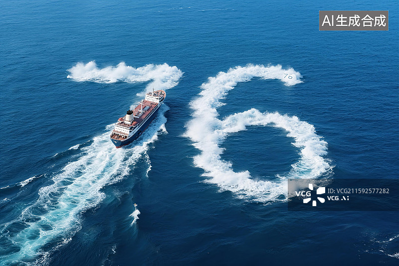 【AI数字艺术】数字76海浪 大海 巨轮图片素材