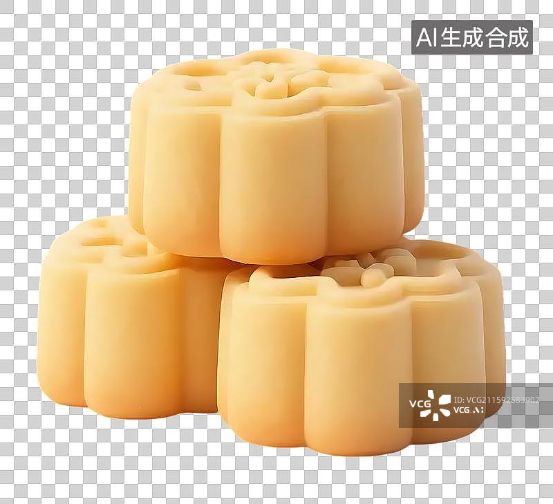 【AI数字艺术】AIGC：3D卡通传统美食桂花糕图片素材