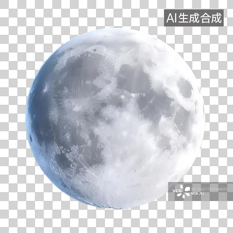 【AI数字艺术】AIGC：满月月亮图片素材