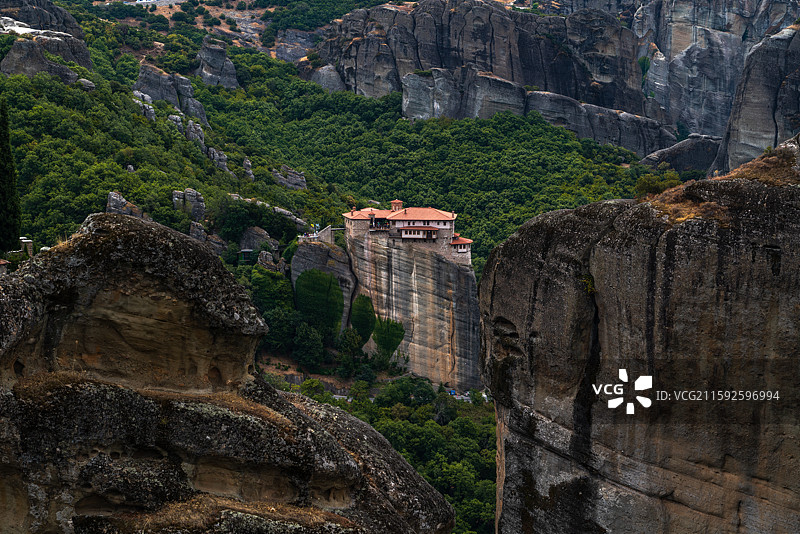 希腊卡兰巴卡梅泰奥拉天空之城图片素材