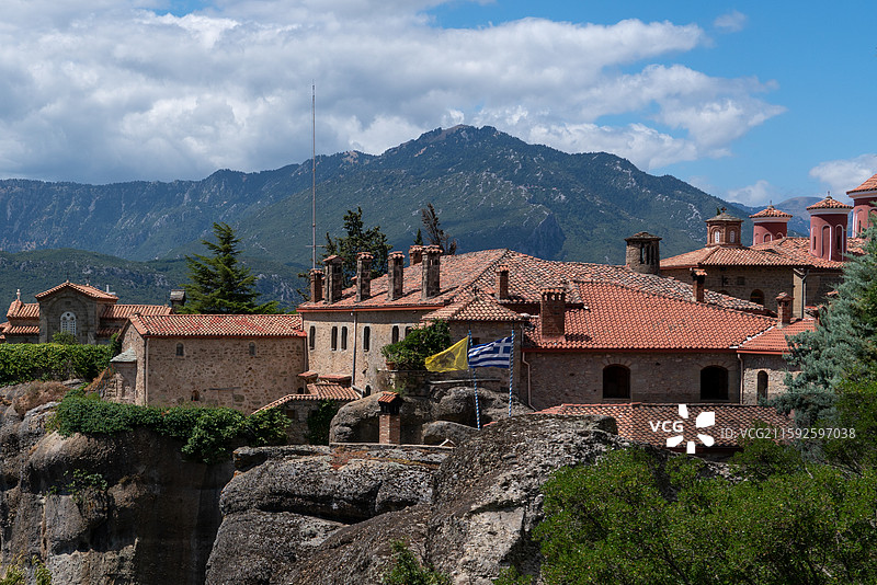 希腊卡兰巴卡梅泰奥拉天空之城图片素材