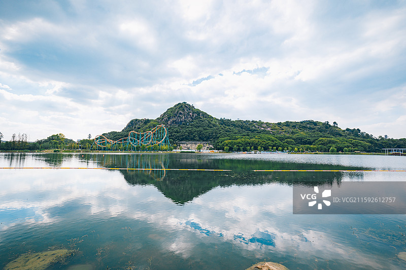 江苏省苏州市 狮山公园风光图片素材