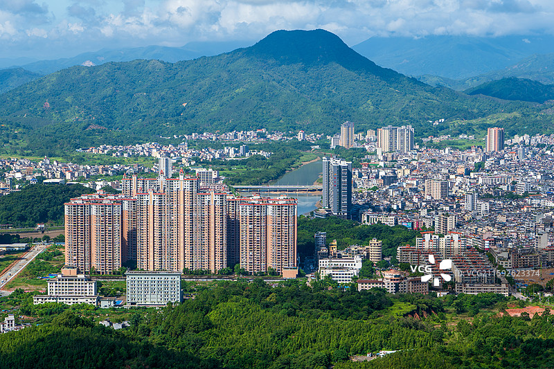 揭西县城，广东全域旅游城市图片素材