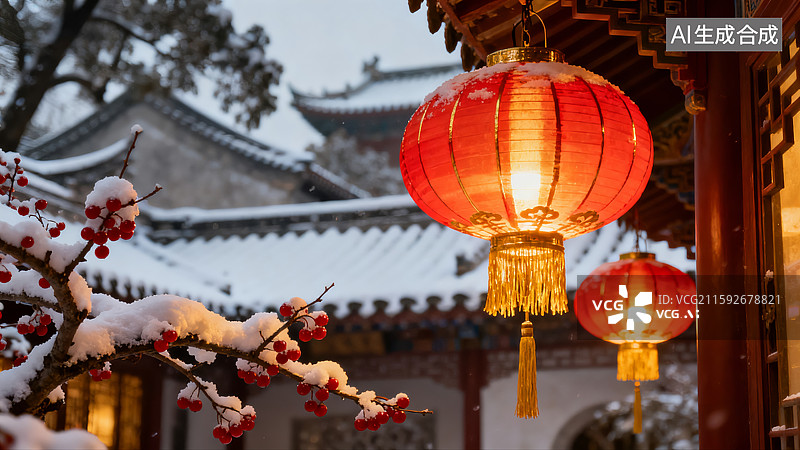 【AI数字艺术】中国红，中国文化，红色背景，传统文化背景图片素材