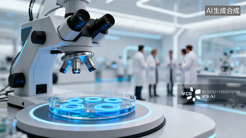 【AI数字艺术】生物科学，病毒，医疗研究，医疗设备图片素材