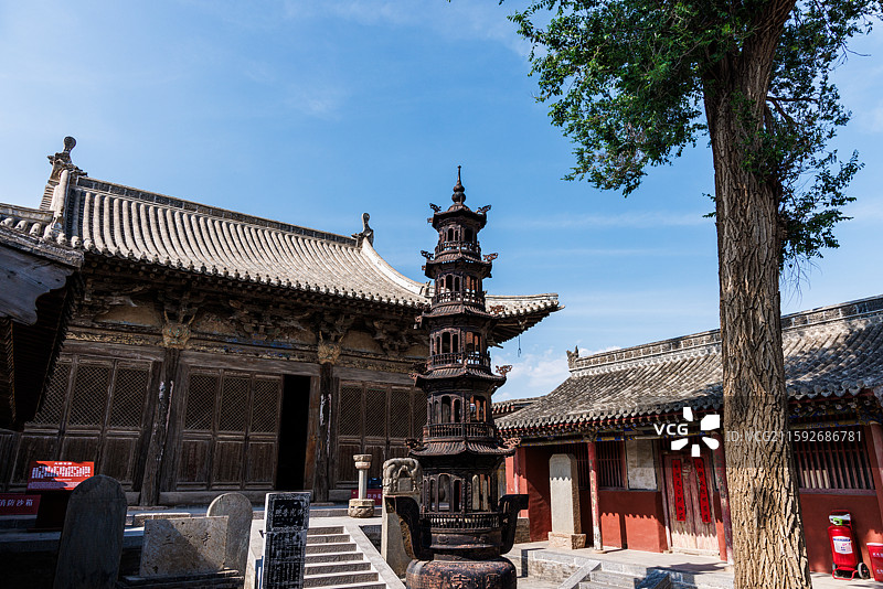 山西忻州繁峙县三圣寺图片素材