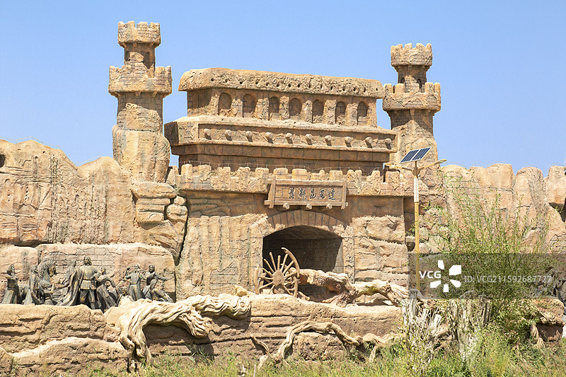 新疆喀什市“达瓦昆沙漠”景区图片素材