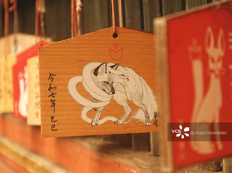 稻荷神社绘马图片素材