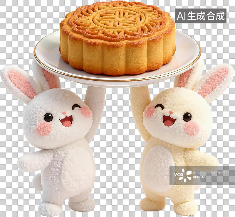 【AI数字艺术】3D卡通风格可爱的兔子图片素材