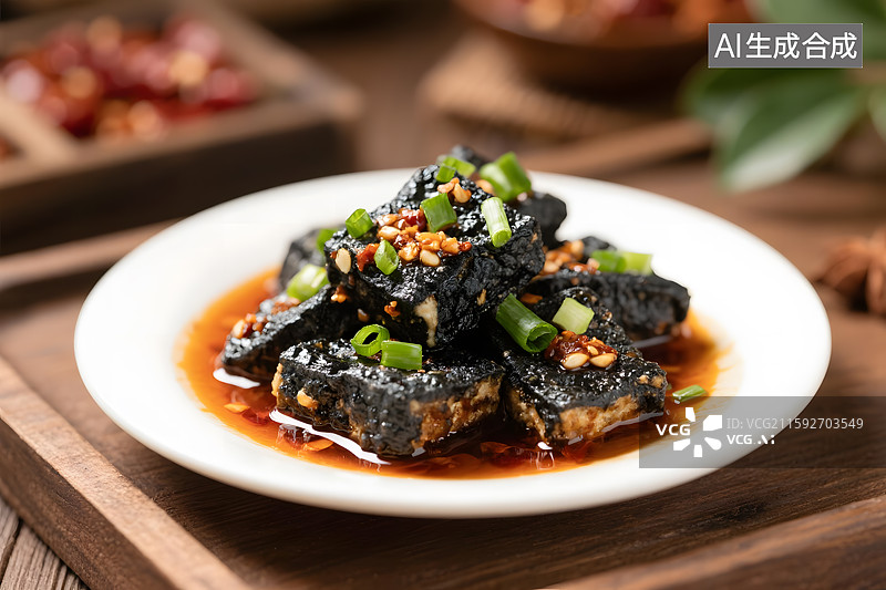 【AI数字艺术】香辣诱人的家常豆腐臭豆腐图片素材