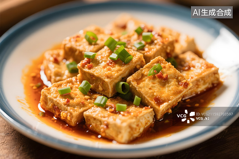 【AI数字艺术】香辣诱人的家常豆腐臭豆腐图片素材