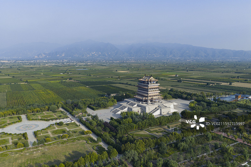 山西永济鹳雀楼图片素材