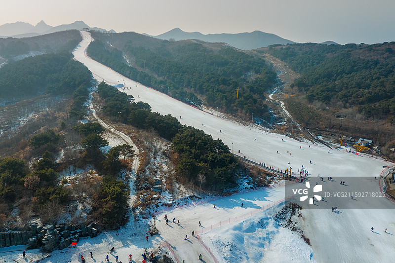 辽宁鞍山千山滑雪场图片素材