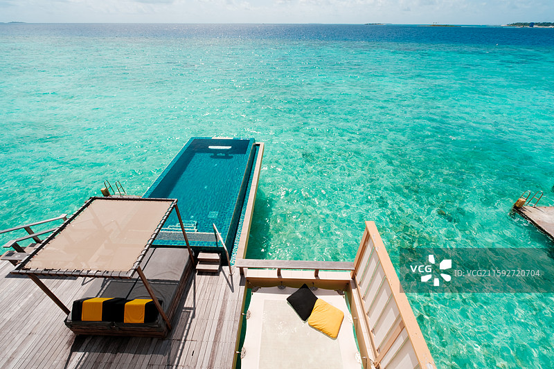 马尔代夫薇拉瓦鲁岛礁图片素材
