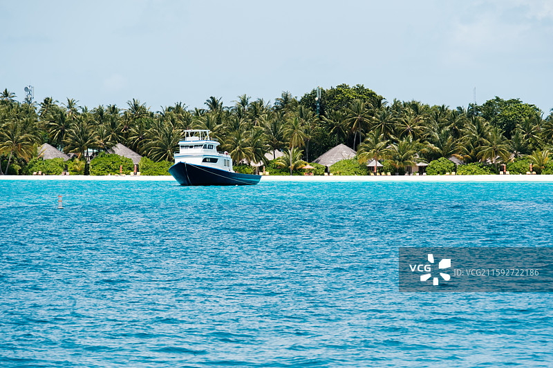 马尔代夫薇拉瓦鲁岛礁图片素材
