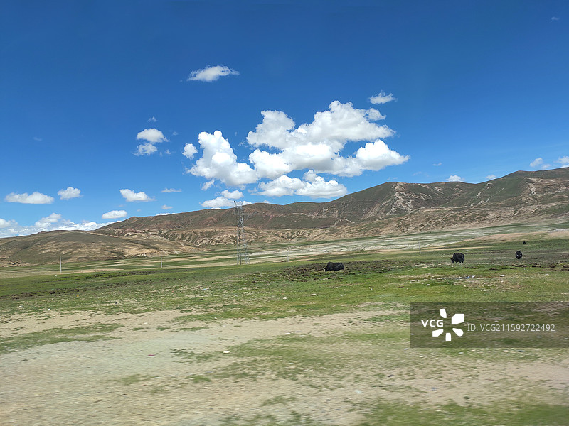 西藏日喀则旅途的风景图片素材