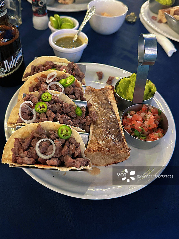 墨西哥蒙特雷taco晚餐图片素材