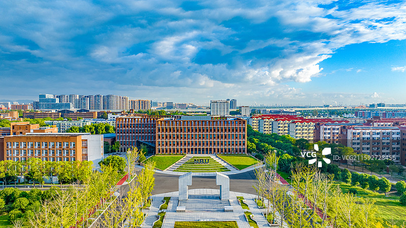 宁波大学航拍图片素材