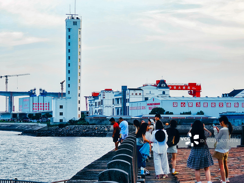 浙江嘉兴海盐观海园看海图片素材