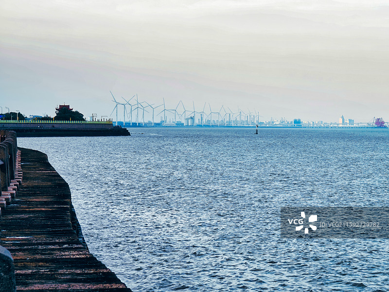 浙江嘉兴海盐观海园看海图片素材