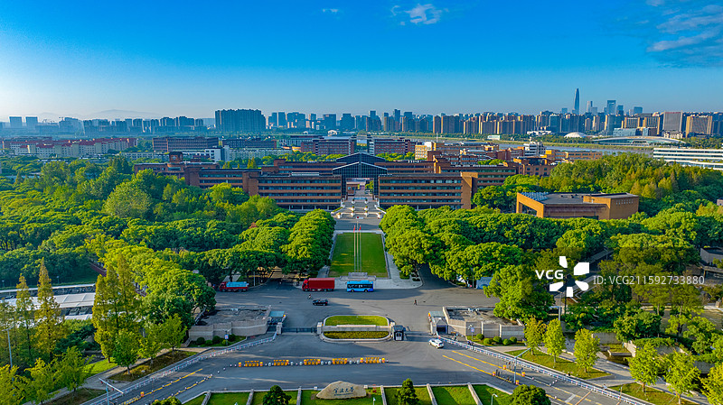 宁波大学航拍图片素材