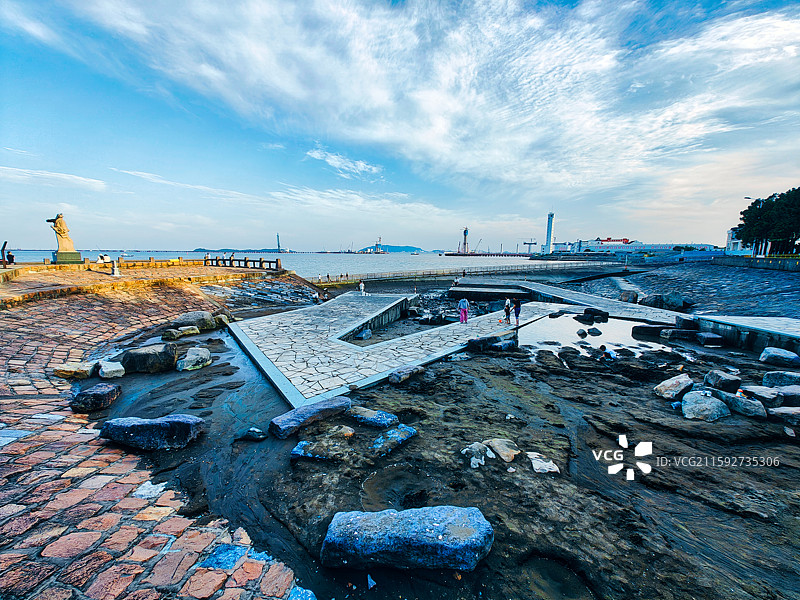 浙江嘉兴海盐观海园看海图片素材