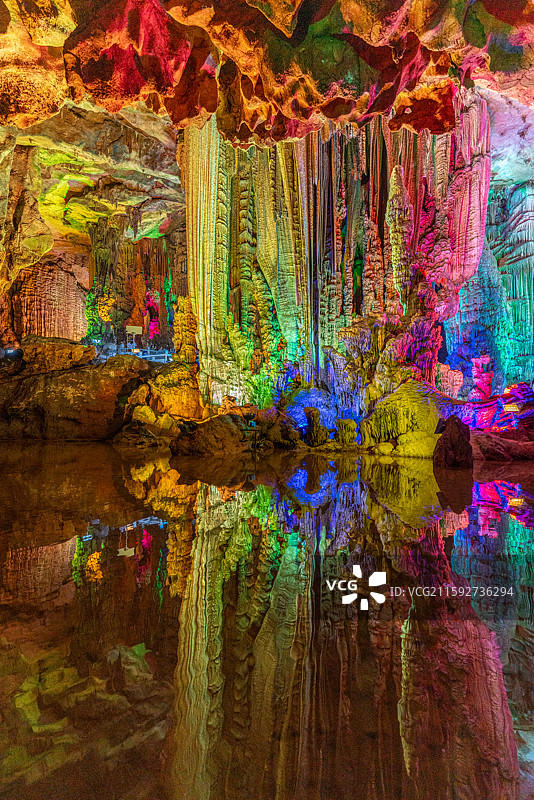 阳朔银子岩溶洞图片素材