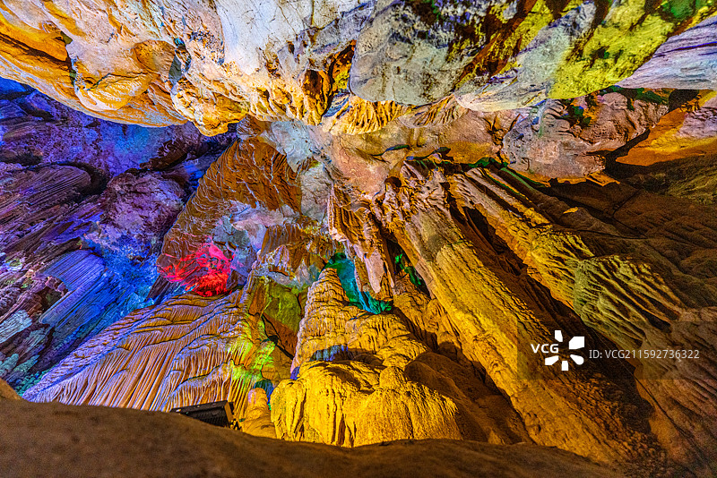 阳朔银子岩溶洞图片素材