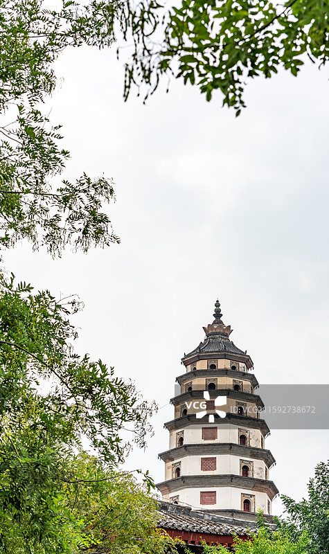 河北保定定州定县开元寺塔中华第一塔石塔建筑特写镜头图片素材