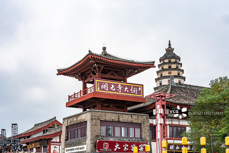 河北保定定州定县开元寺塔中华第一塔石塔建筑特写镜头图片素材