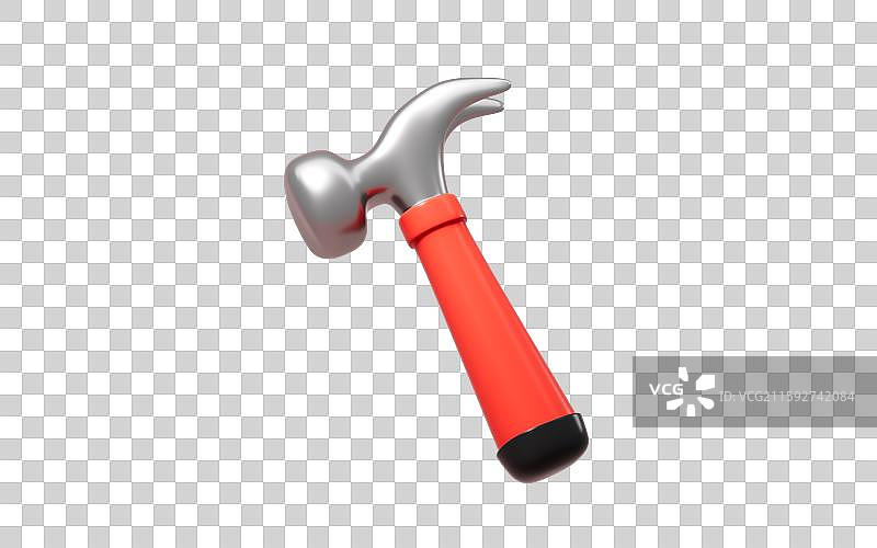 卡通锤子榔头模型3D渲染图片素材