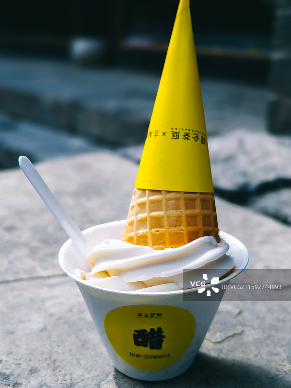 山西醋味冰激凌、冰淇淋图片素材