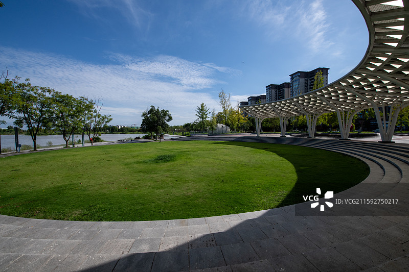 成都市新津区红石涵养湿地公园风光图片素材