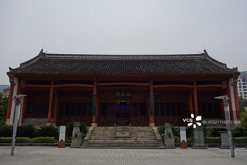 重庆市奉节县白帝镇夔州古城夔州博物馆：永安宫托孤堂图片素材