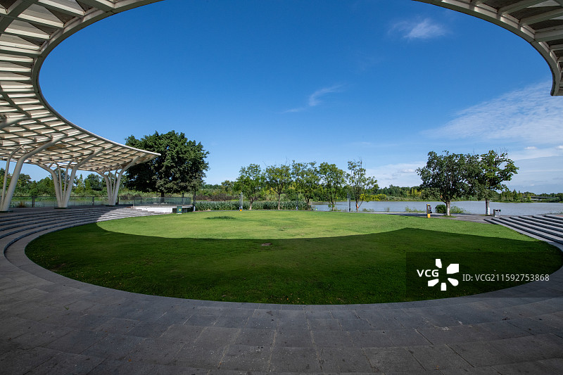 成都市新津区红石涵养湿地公园风光图片素材