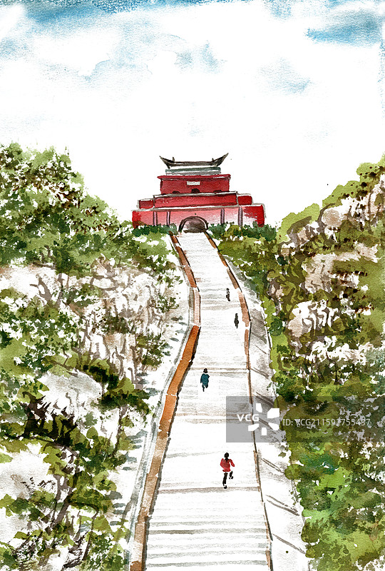 巍峨的泰山图片素材