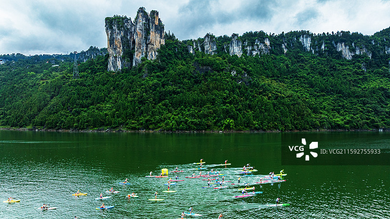 2025 湖北文旅第二届夏日桨板系列赛恩施大清江站圆满收官图片素材