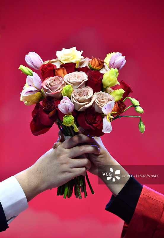 婚宴上的鲜花图片素材