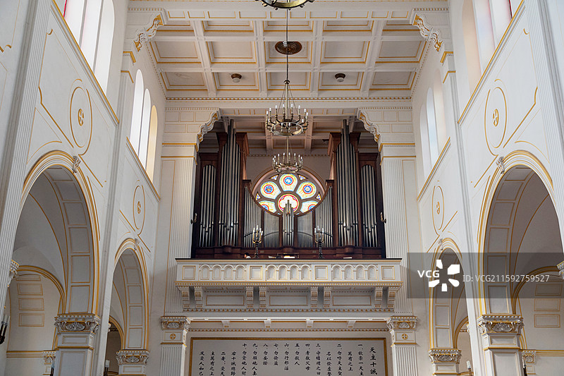 青岛圣弥厄尔大教堂图片素材