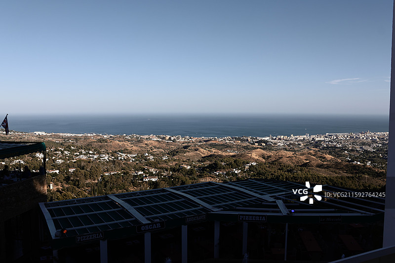 米哈斯，西班牙，安达卢西亚。白色小镇Mijgas图片素材