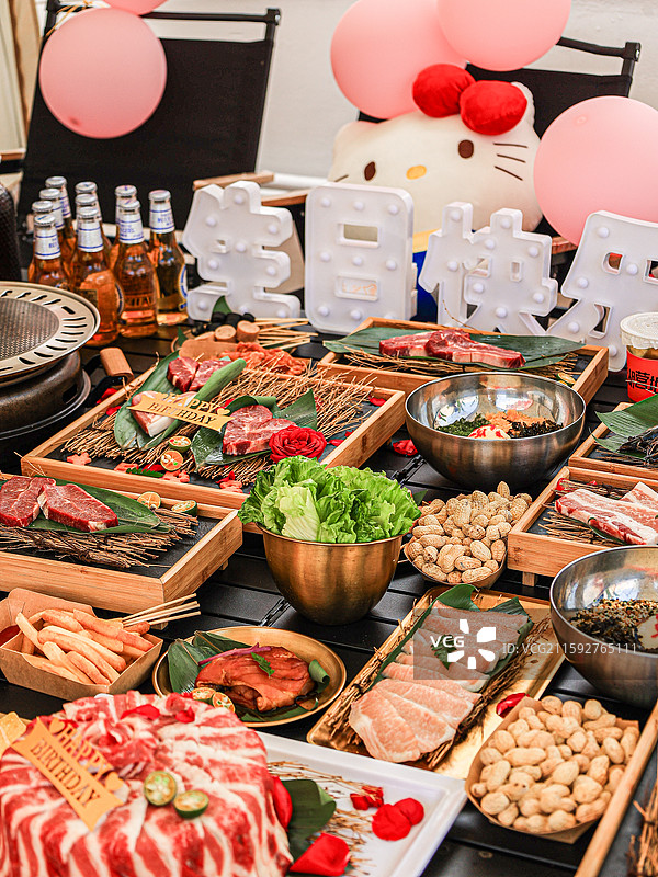 营地生日套餐烤肉套餐露营生日套餐图片素材