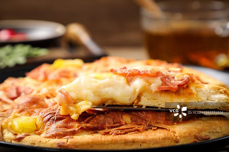 夏威夷风情披萨图片素材