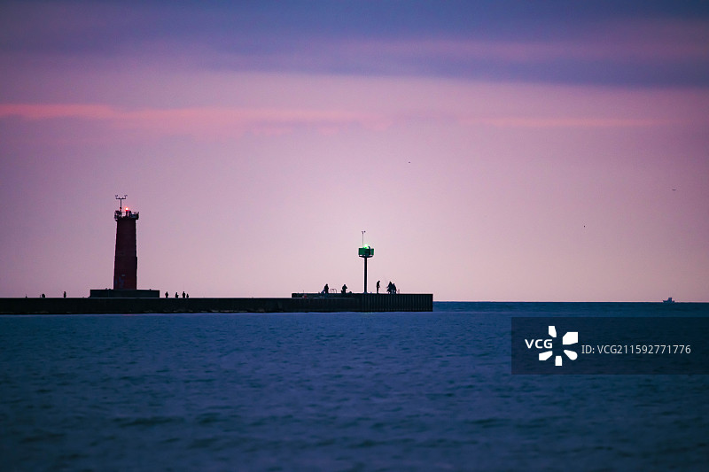 五大湖码头图片素材