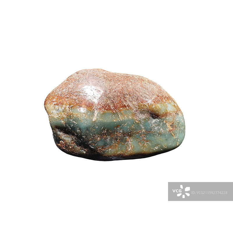 新疆和田玉原石 白底图图片素材