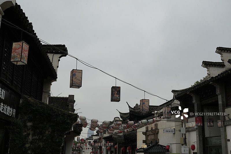 惠山古镇5A级旅游景区 东岳行宫又称东岳行庙、东岳庙，位于惠山古镇绣嶂街中部，始建于五代后唐同光初图片素材