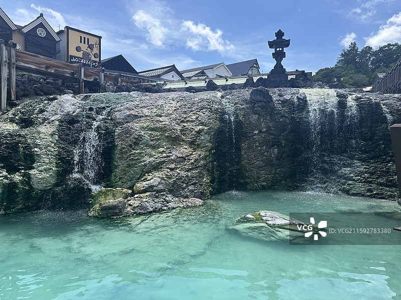 日本群马县草津温泉图片素材